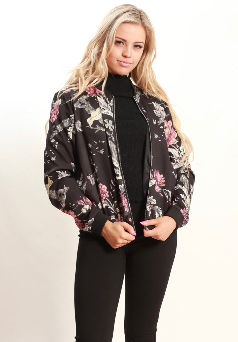 Sakura on sale bomber jacket