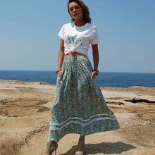 White Sandstorm - Paisley Maxi Skirt
