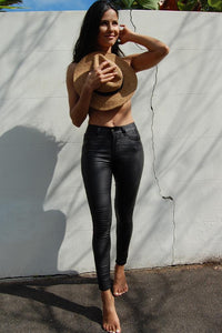 Refuge  - Oil Rigger Waxed High Waisted Jeans