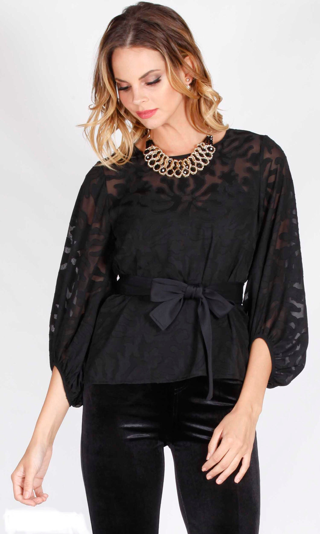 Spicy Sugar - Lilly Balloon Sleeve Blouse