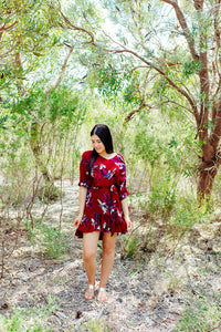 Here Comes The Sun - Flip Out Floral Dress - Dilux Designs
