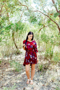 Here Comes The Sun - Flip Out Floral Dress - Dilux Designs